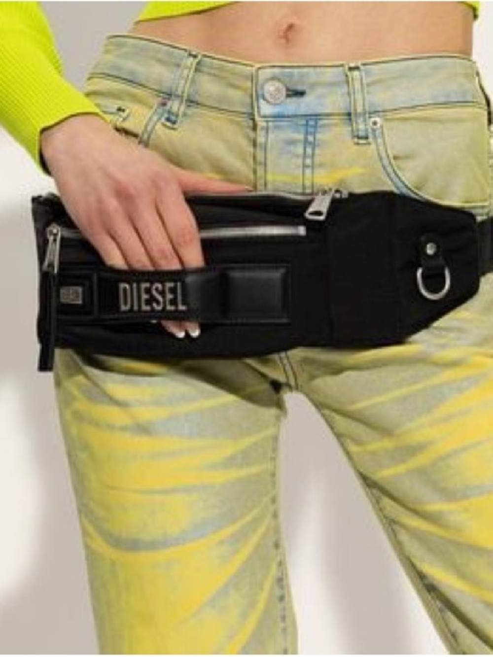 DIESEL Belt black Bag Fanny pack Unisex NWT